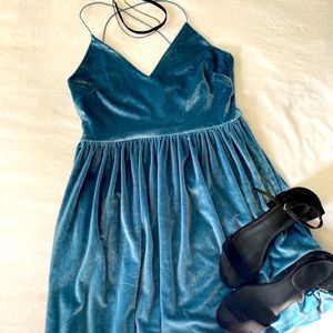 Blue Velvet Skater Dress!
